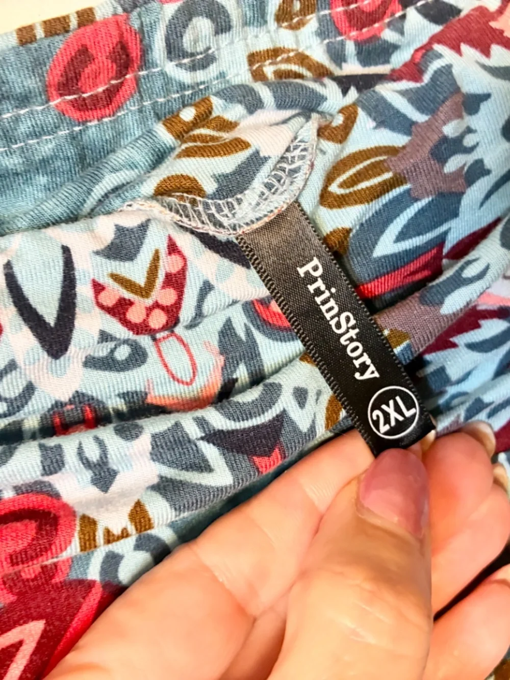 PrinStory Handkerchief Hem Skirt